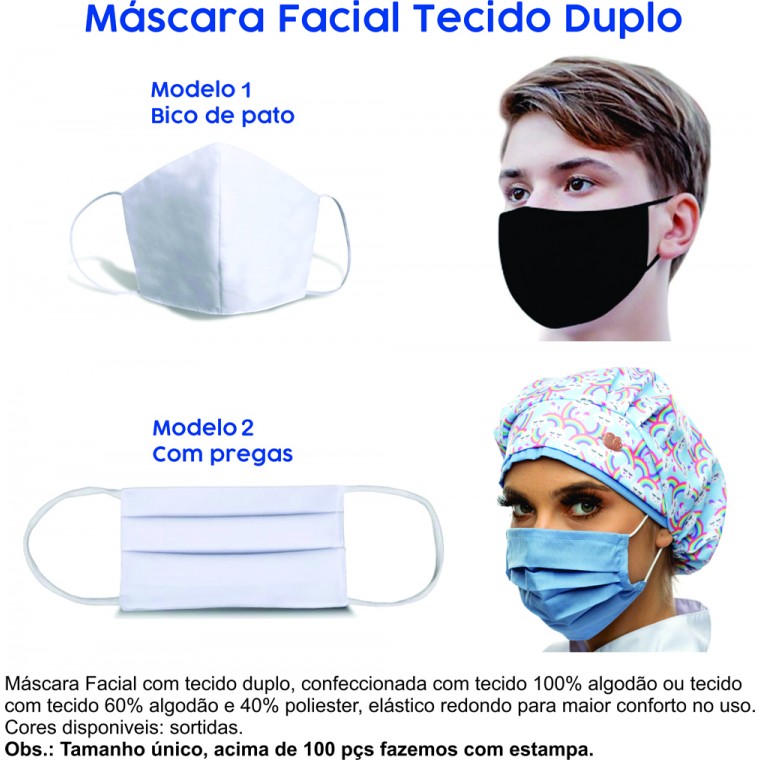 Máscara Facial de Tecido